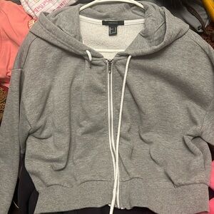 women’s cropped zip up